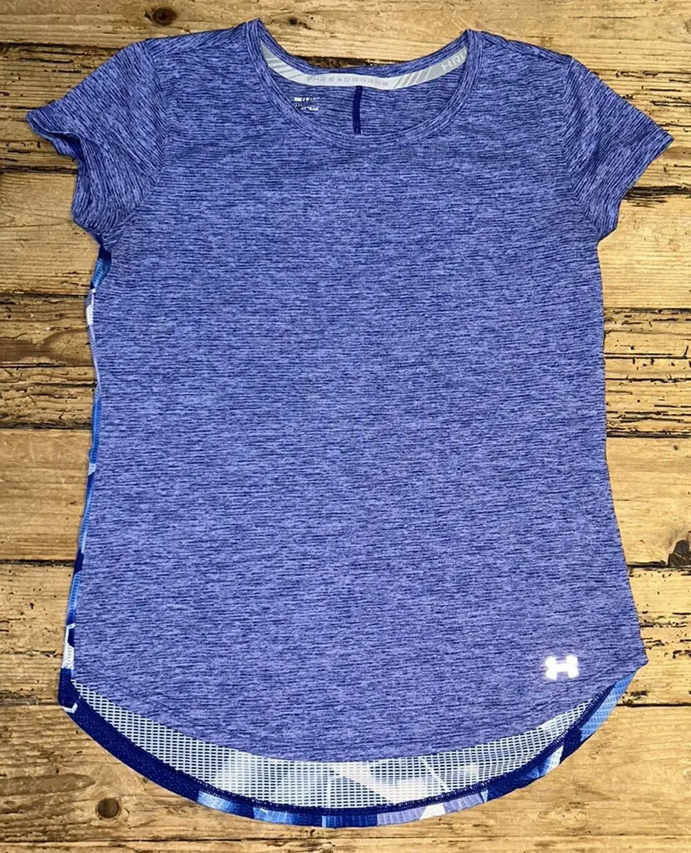 Under Armour Women’s Size S Blue Short Sleeve Workout Shirt